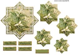 White Flower Topper with Shaped Layers
