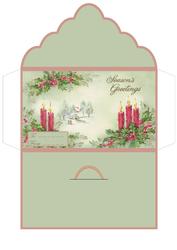 Christmas Candles Money Wallet