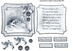 Silent Night Topper with an Insert