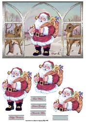 Santa and His Reindeer, a View Through My Window