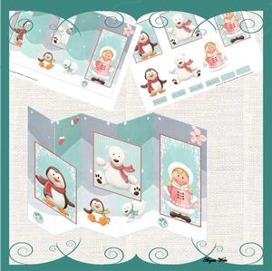 Eskimo Girl and Friends Double No Hole Fold Back