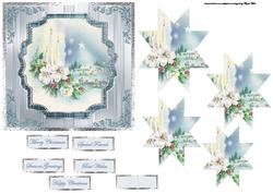 Christmas Star Card with Star Pyramid Layers