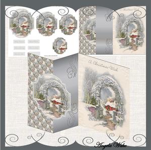 House in the Garden No Hole Fold Back Card