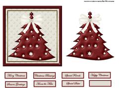 Contemporary Christmas Tree Card and Topper