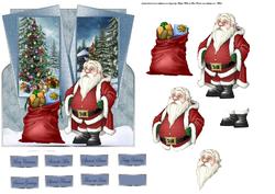 Santa is Ready for Work Over the Edge Card