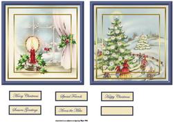 Framed Vintage Scene Toppers