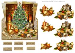 Christmas Tree and Gifts Over the Edge