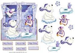 Polar Bear Fun Over the Edge Card