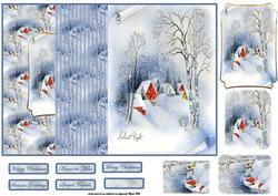 Silent Night No Hole Fold Back Card
