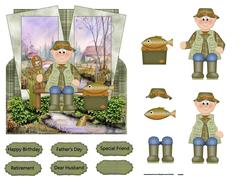 A Good Day for Fishing Over the Edge Card