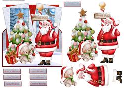 Santa's Christmas Party Over the Edge Card