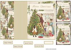 Dressing the Tree No Hole Fold Back Card