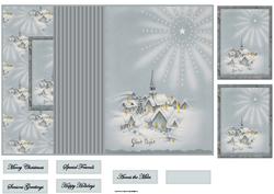 Silent Night No Hole Fold Back Card