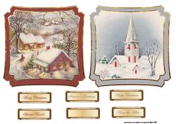 Vintage Scene Toppers