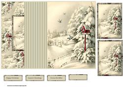 Birds Fly Home to Their House No Hole Fold Back Card