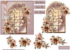 Magic of Christmas Window View Card with Topper