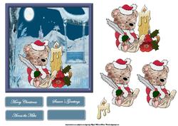 Letter to Santa Card with Decoupage