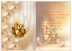 Burning Candles Fold Back Card