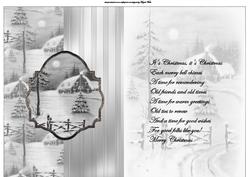 Winter Moonlight Fold Back Card with Verse
