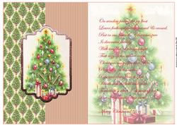 Christmas Tree Fold Back Card