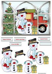Next Stop Santa's Grotto Window View Card