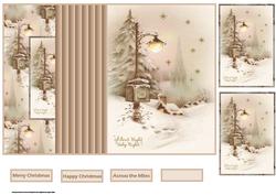 Silent Night, Holy Night No Hole Fold Back Card
