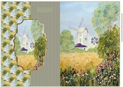 Windmill Fold Back Card
