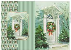 Christmas Door Fold Back Card