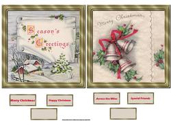 Merry Christmas Toppers and Sentiment Tags