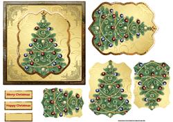 Christmas Tree Card and Pyramid Layers