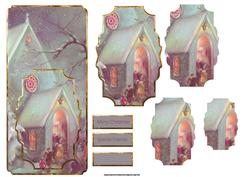 Going to Church Dl Card with Shaped Pyramid Layers