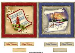 Vintage Christmas Toppers and Sentiment Tags