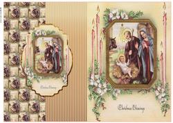 Nativity Fold Back Card