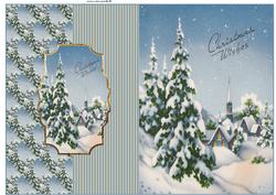 Snow on the Trees Fold Back Card