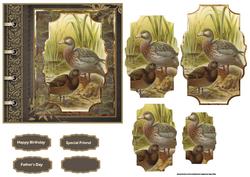 Bird Family Card with Pyramid Stackers