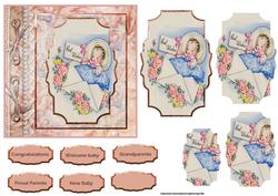 New Baby Girl or Boy Card Front
