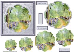 Bluebell Woods Card with Petal Stackers