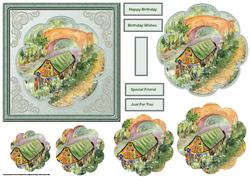 Houseboat Card with Petal Stackers