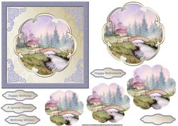 Bridge Across the River Card with a Topper