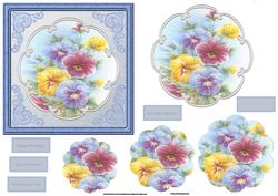 Pansy Card with Petal Stackers
