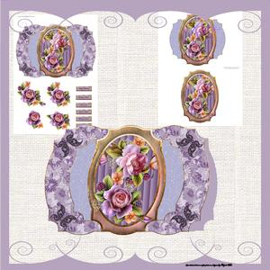 English Rose Bracket Card Mini Kit and Decoupage