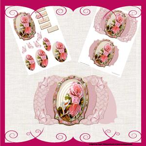 Vintage Rose Bracket Card Mini Kit