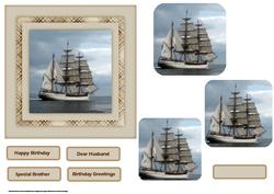 Sailing on the Ocean Card