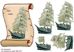A Scroll and Tall Ship