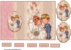 Happy Couple Fold Back Card