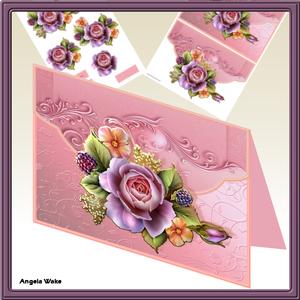 English Rose Mock Envelope