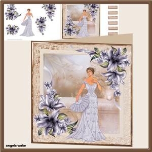 Late Summer 8x8 Card with Decoupage