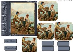 Italian Fisherman and Girlfriend Card