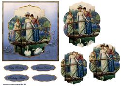 Feeding the Swans Card with Shaped Layers