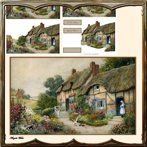 English Country Garden Easy Cut Decoupage